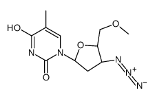 1-[(2R,4S,5S)-4-azido-5-(methoxymethyl)oxolan-2-yl]-5-methylpyrimidine-2,4-dione Structure