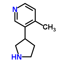 4-Methyl-3-(3-pyrrolidinyl)pyridine Structure