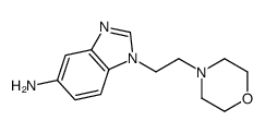 1-(2-morpholin-4-ylethyl)benzimidazol-5-amine Structure