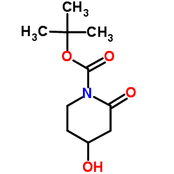 tert-Butyl 4-hydroxy-2-oxopiperidine-1-carboxylate structure