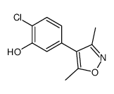 2-chloro-5-(3,5-dimethyl-1,2-oxazol-4-yl)phenol Structure