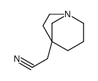 1-Azabicyclo[3.2.1]octane-5-acetonitrile(9CI)结构式