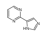 2-(1H-imidazol-5-yl)pyrimidine结构式