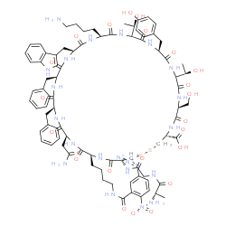 somatostatin, azidonitrobenzoyl-Lys(4)-iodo-Tyr(11)-结构式