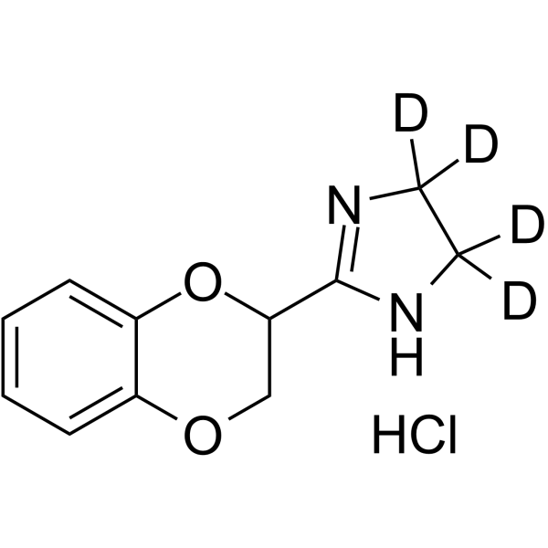 Idazoxan-d4 hydrochloride结构式