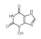 3-HYDROXYXANTHINE Structure