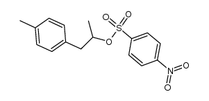 1-(p-tolyl)propan-2-yl 4-nitrobenzenesulfonate结构式