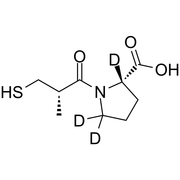 Captopril-d3 Structure