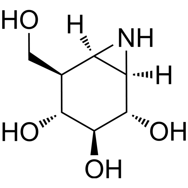 Cyclophellitol aziridine Structure