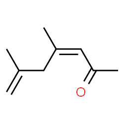 3,6-Heptadien-2-one, 4,6-dimethyl- (9CI) structure