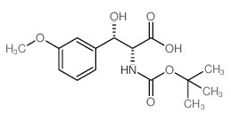 Boc-D-threo-3-(3-methoxyphenyl)serine Structure