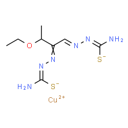 3-ethoxy-2-oxobutyraldehyde bis(thiosemicarbazonato)copper(II) picture