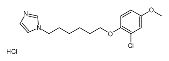 1-(6-(2-chloro-4-methoxyphenoxy)hexyl)imidazole HCl Structure