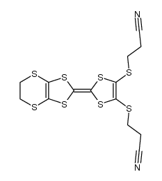 4,5-bis(cyanoethylthio)-1,3-dithiole-2-[(4,5-ethylenedithio)-1,3-dithiole-2-ylidene] Structure