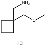 {[1-(methoxymethyl)cyclobutyl]methyl}amine hydrochloride Structure