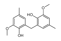 2-[(2-hydroxy-3-methoxy-5-methylphenyl)methyl]-6-methoxy-4-methylphenol结构式