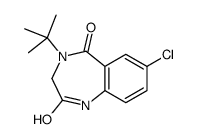 4-tert-butyl-7-chloro-1,3-dihydro-1,4-benzodiazepine-2,5-dione结构式