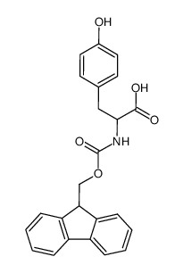 Fmoc-DL-Tyr-OH Structure