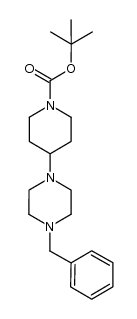 1-(1,1-dimethylethoxycarbonyl)-4-[4-(phenylmethyl)-1-piperazinyl]piperidine Structure