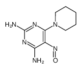 5-nitroso-6-(piperidin-1-yl)pyrimidine-2,4-diamine Structure