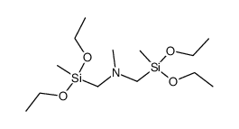 1-(diethoxy(methyl)silyl)-N-((diethoxy(methyl)silyl)methyl)-N-methylmethanamine结构式