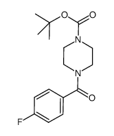 tert-butyl 4-(4-fluorobenzoyl)piperazine-1-carboxylate结构式