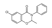 6-Chloro-2-methyl-3-phenyl-2H-1,3-benzoxazin-4(3H)-one Structure