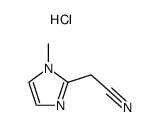 (1-methyl-1H-imidazol-2-yl)-acetonitrile, hydrochloride structure