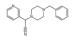 2-(4-benzylpiperazin-1-yl)-2-pyridin-3-ylacetonitrile结构式