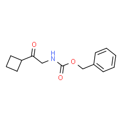 苯甲基 (2-环丁基-2-氧亚基乙基)氨基甲酯结构式