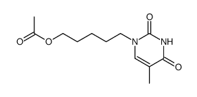 ω-(acetyloxy-pentyl)-thymine结构式