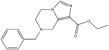 7-Benzyl-5,6,7,8-tetrahydro-imidazo[1,5-a]pyrazine-1-carboxylic acid ethyl ester结构式