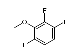 1,3-difluoro-4-iodo-2-methoxybenzene结构式