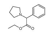 PHENYL-PYRROLIDIN-1-YL-ACETIC ACID ETHYL ESTER结构式