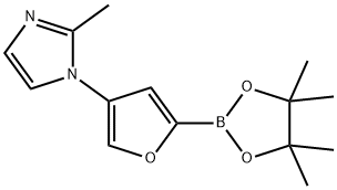 4-(2-Methylimidazol-1-yl)furan-2-boronic acid pinacol ester structure