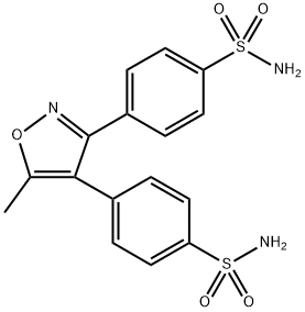 4,4'-(5-methylisoxazole-3,4-diyl)dibenzenesulfonamide Structure