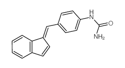 Urea,N-[4-(1H-inden-1-ylidenemethyl)phenyl]-结构式