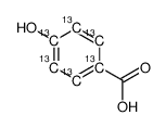 4-hydroxybenzoic acid Structure