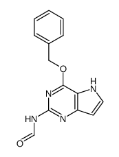 Formamide, N-4-(phenylmethoxy)-5H-pyrrolo3,2-dpyrimidin-2-yl- Structure