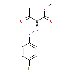 2-[(4-FLUORO-PHENYL)-HYDRAZONO]-3-OXO-BUTYRIC ACID METHYL ESTER结构式