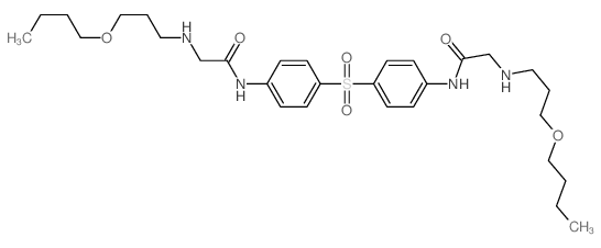 2-(3-butoxypropylamino)-N-[4-[4-[[2-(3-butoxypropylamino)acetyl]amino]phenyl]sulfonylphenyl]acetamide结构式