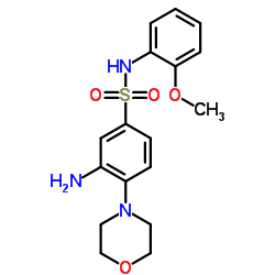 3-AMINO-N-(2-METHOXY-PHENYL)-4-MORPHOLIN-4-YL-BENZENESULFONAMIDE Structure