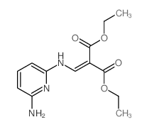 diethyl 2-[[(6-aminopyridin-2-yl)amino]methylidene]propanedioate结构式