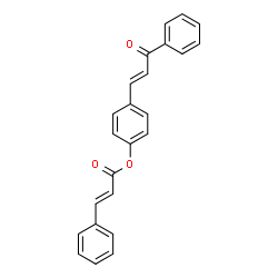 4-(3-OXO-3-PHENYL-1-PROPENYL)PHENYL 3-PHENYLACRYLATE结构式