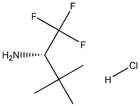 (2S)-1,1,1-三氟-3,3-二甲基丁-2-胺盐酸盐结构式