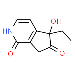 1H-Cyclopenta[c]pyridine-1,6(2H)-dione,5-ethyl-5,7-dihydro-5-hydroxy-(9CI)结构式