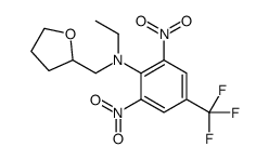 N-ethyl-2,6-dinitro-N-(oxolan-2-ylmethyl)-4-(trifluoromethyl)aniline Structure