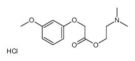 2-[2-(3-methoxyphenoxy)acetyl]oxyethyl-dimethylazanium,chloride结构式