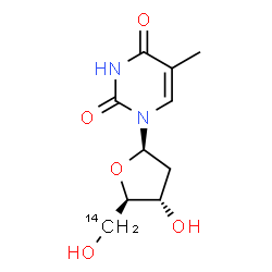 1-[(2R,4S,5S)-4-hydroxy-5-(hydroxymethyl)oxolan-2-yl]-5-methyl-pyrimid ine-2,4-dione Structure