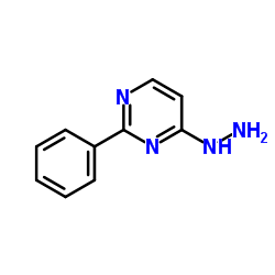 4-Hydrazino-2-phenylpyrimidine Structure